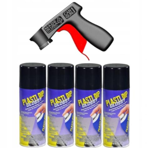 Plasti Dip 4 x 400 ml + pistol gratis (svart glans)