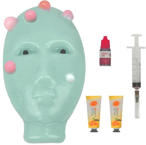 Woyoo pimple poppande leksak, squishy fidget pimple poppande ansiktsleksak med fyllningsverktyg – stressavlastning, återanvändbar och självfyllande finne tryckleksaker för vuxna och tonåringar (1 st
