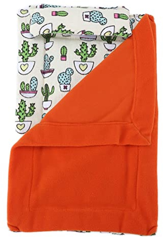 BSLSVGE Reptile Sleeping Bag Soft Print Bed with Pillow and Blanket for Bearded Dragon Leopard Gecko Lizard Pet Comfortable Warm Breathable Fabric Size 13x8.5in
