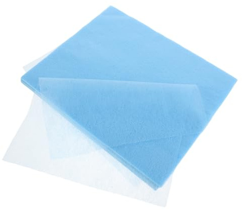 Ciieeo Filtro per Aspiratore Unghie 200 Fogli Carta Velina Blu Non Tessuta Resistente per Raccolta Polvere Efficiente per Uso Domestico e Saloni Unghie