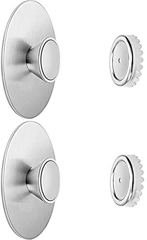 PIGIAOKA 2Pcs Magnetic Soap Holder Self Draining, Stainless Steel Soap Savers for Shower Wall, Easy Clean Magnetic Soap Dishes for Bar Soap, Wall Mount Soap Tray for Shower Bathroom Kitchen