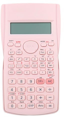 Hsthe Sea Calculadora científica Calculadora de Funciones científicas de ingeniería portátil con 240 Funciones adecuadas para Estudiantes de Escuela, Profesores, oficinas comerciales (Rosa)
