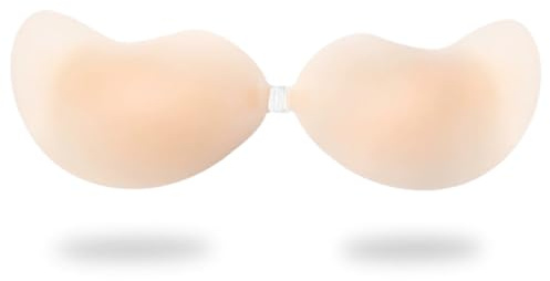Regbsulqs Trägerloser BH Sticky Bras Stick On Bra Push Up Adhesive für Frauen,D