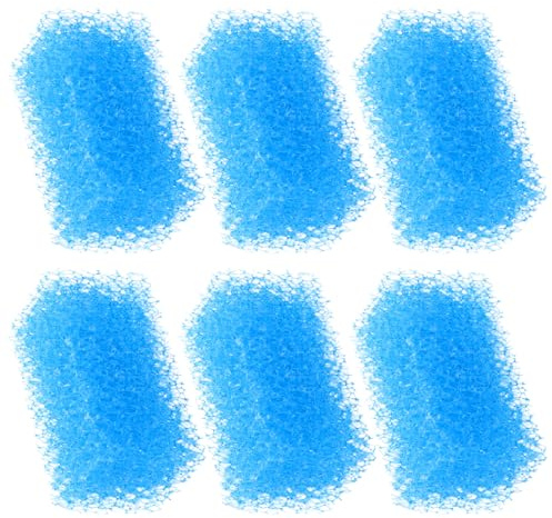 ARTSEWPLY 6 Esponjas Filtrantes Bioquímicas para Acuario Esponja de Alta Densidad para Filtro 5000F-5200F Almohadilla Filtrante para Peceras y Estanques para Agua Limpia