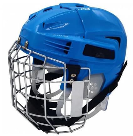 Gralara Casco da Hockey con Gabbia Certificata CSA CE Casco con Griglia Acciaio Anti-Graffio Visiera da Hockey su Ghiaccio per Bambini, Baseball, Softball, L