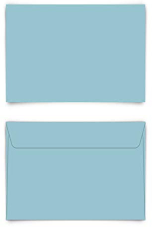 30 x Briefumschläge DIN C6 mit Selbstklebestreifen ohne Fenster - Blau