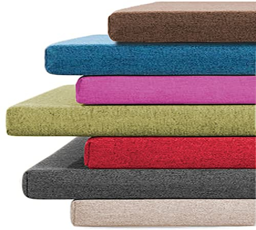 Coussin de banc antidérapant, 1, 2 ou 3 places, 100/120/150 cm, pour intérieur ou extérieur, 80 x 40 x 3 cm, bleu foncé