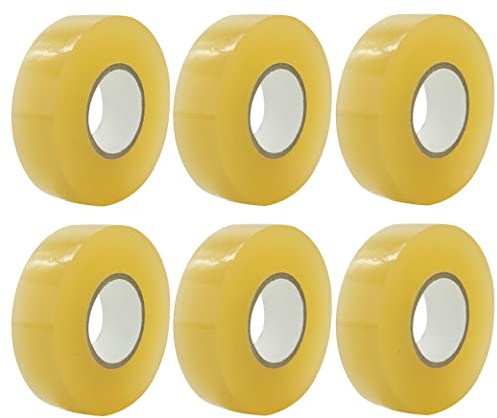 Dormstop 6-pack klar hockeytejp multifunktion tejp rulle benskydd dyna strumpa tejp rulle sportutrustning 2,4 cm x 28 m hockey sport gåvor