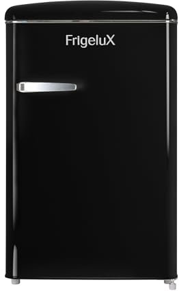 FrigeluX Réfrigérateur Retro Vintage Noir Table-Top 108L R4TT108RNE