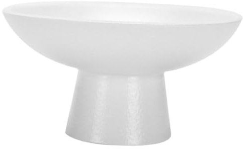 VOSAREA Elegant Ceramic Fruit Bowl Dessert Display Stand for Kitchen Centerpiece High-Footed Snack Plate for Weddings Birthdays Parties Cake Holder Serving Tray