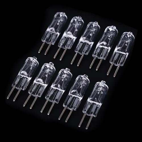 WYLIELAMSH 10Pcs 220V 35W G5.3 Broche Alimentation Double Ampoule Halogène Blanc Chaud 50W75W100W150W200W 220V G5.3 Aroma Veilleuse 50W