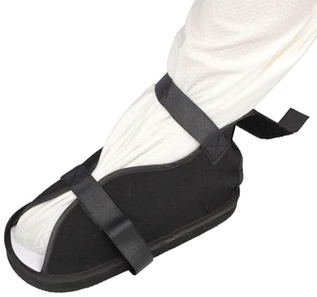 Post-op Gips Gips Sko, Andas öppen tå Walking Sko, Fracture Recovery Walking Boots för frakturerad fot, stukningar - vänster eller höger fot,XL
