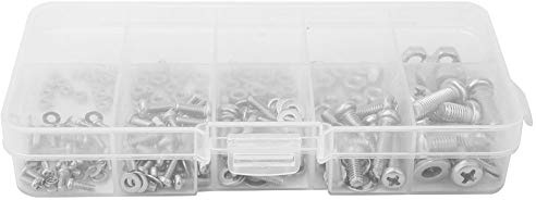 Bolt Set, Wing Nuts And Bolts M2 M2.5 M3 M4 M5 Stainless Steel 240 Pcs Cross Bolt Nut Gasket Set Fastening Tool Set