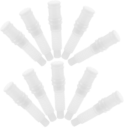 CIYODO Squeakers Noise Maker Insert Replacement 10pcs Plastic White with Smooth Inner Wall and Easy to Clean Design for Dog Toys and Pet Balls for DIY Toy Repairs and Projects