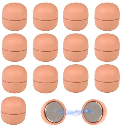 13Pcs Hijab Magnets Extra Strong Pins for Women, No-Snag Round Hijab Magnets, Small Pinless Brooch Clips for Scarves, Chunni Clips for Dupatta, Shawls, Clothes, Men & Women Accessories – Black