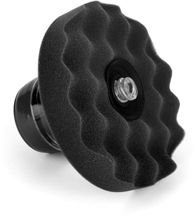 Fukaisu Pad Applicatore Lucidatura Pneumatici, Riutilizzabile Spugna Pad Applicatore Prodotti Pneumatici Strumento per Dettaglio Auto per Brillantezza Senza Gocciolamento & Senza Striature (Nero)