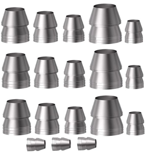 DOITOOL Accesorios De Cuñas Metálicas para Martillo 18 Piezas, Hierro Resistente, Tamaños Múltiples, Ideales para Refuerzo y Sujeción En Construcción