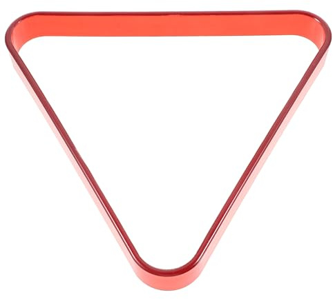 Healifty Mini Pool Balls Rack Red Triangle Pool Table Accessory for Home Game and Pub Portable Billiard Balls Holder Suitable for Mini Table Billiard Games and All Ages