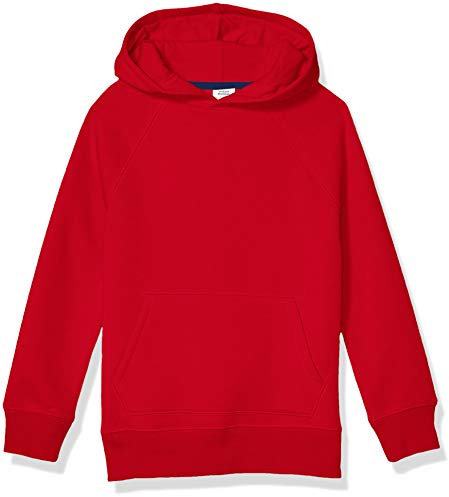 Amazon Essentials Sweat-Shirts à Capuche en Polaire Garçon, Rouge, 10 Ans
