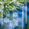 Schneeflocken Eiszapfen Weihnachtsdeko Christbaumschmuck Eiszapfen Anhänger 30 Stück Acryl Eiszapfen Deko Weihnachtenbaum Anhänger für Weihnachten Winter Dekoration