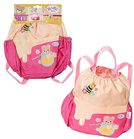 BABY born Bärenrucksack mit verstellbaren Gurten und Öffnung, für Kinder ab einem Jahr geeignet, 834831 Zapf Creation, Braun