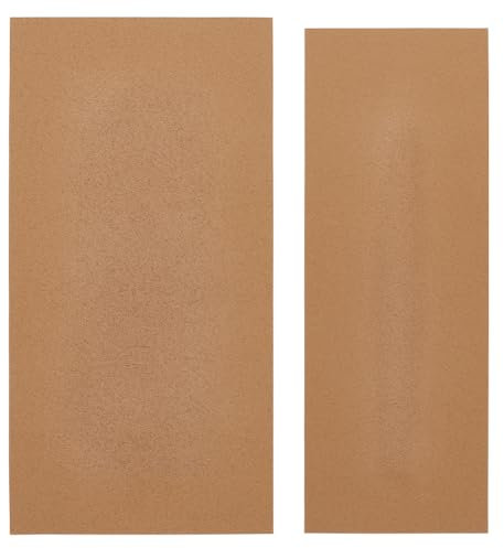 BENECREAT 2 Blatt Thermoplastische Folie, 2 Größen Formbare Kunststofffolie Aus Wärmeformbarem Kunststoff Für Feinste Kunst, Halloween, Cosplay, Kostüm, Handwerk, 2mm Dick