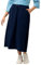 Ulla Popken Damen Sweatrock Mit Smokbund Rock, Blau, 50-52 EU
