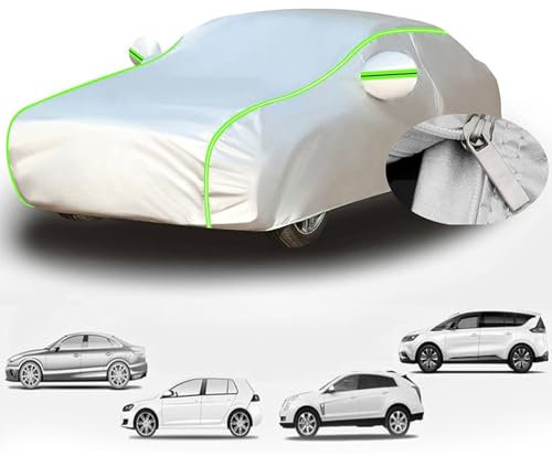 Autogarage Abdeckung Hagelschutz für 𝖬𝖾𝗋𝖼𝖾𝖽𝖾𝗌 CLA X117 Shooting Brake 2015-2019,Autoabdeckung Outdoor,Auto Abdeckplane Wasserdicht Atmungsaktiv UV Schutz Staubdicht Winddichte Allwetterschutz
