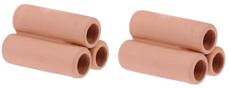 VANZACK 2pcs Fish Tank Plant Pot Moss Tube Mineral Tube Aquatic Decor Cultivating Container Ceramic Material for Aquarium