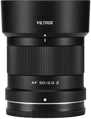 VILTROX 50mm F2 Objetivo Full Frame para Nikon Z, Objetivo Prime AF 50mm f2.0 Montura Z con Apertura Luminosa, Ultracompacto para Montura Z, Compatible con Z8 Z9 Z6 Z7 Z6 II Z7 II Z5 Z50 ZF Z30