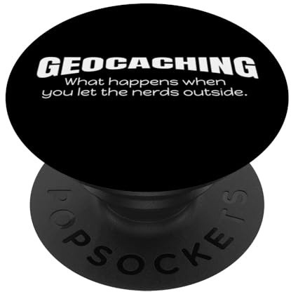 Geocaching Shirt Lascia che i nerd fuori Geocaching PopSockets PopGrip Adesivo