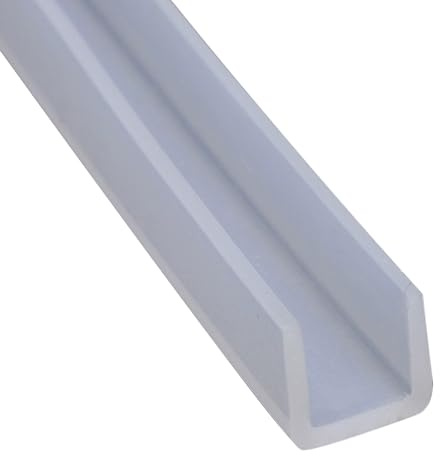 WOFICRET Flexible U-Shaped Silicone Seal Strip Soft Rubber Weatherproof Draft Excluder for Door Window Frames Thermal,14mm*12mm
