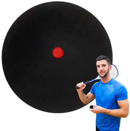 Generico Squashbollar - Racquetballbollar, enkel gul prick, långsam racketboll | Bärbar racketboll | Squashutrustning för enkel kontroll av Pa