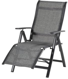 Hartman Alice Comfort Relaxsessel in Xerix & Anthrazit, solides Aluminiumgestell mit Sitzfläche aus Kunststoff, 70 x 67 x 111 cm