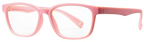 Pro Acme Blue Light Glasses for Kids Boys Girls Clear Computer Gaming TV Glasses Unbreakable Frame (Baby Pink)