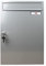 RENZ Briefkasten Classic 19 Liter - 300 mm x 440 mm x 145 mm - Einwurf 265 mm x 33 mm für Format C4 / B4 - Graualuminium (RAL 9007) - 17-1-19313