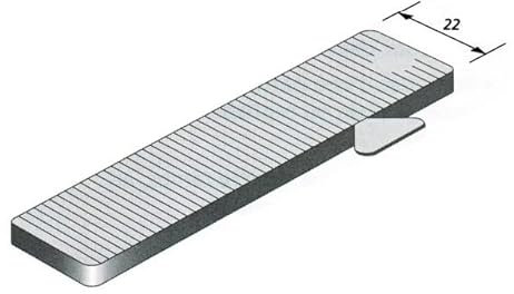 Cale vitrage lrg.24mm l.80mm ep.4mm verte