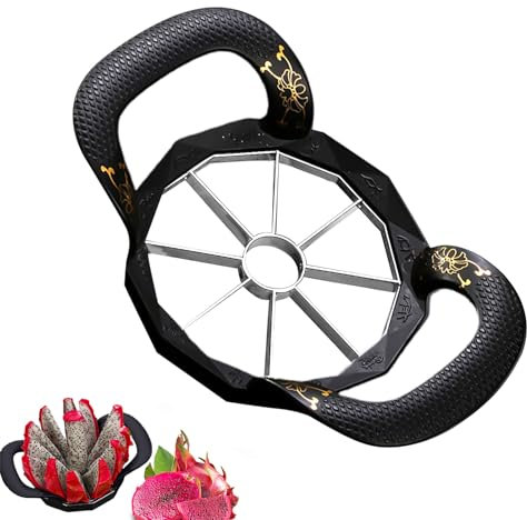 Misaakoeq Tagliafrutta a 12 Fette | Tagliafrutta Grande Per Frutta,Tagliaverdure E Denocciolatore, Utensile Da Cucina Resistente Per 12 Fette Uniformi Di Pesche