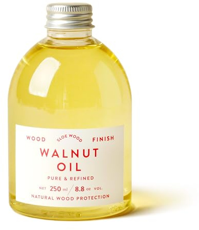 Sloe Wood | Refined Walnut Oil for Food Safe Wood Finish (Clear, 250ml)