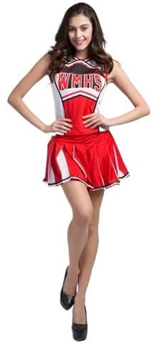 HWJFDC Cheerleader Kostüm Damen Eröffnung Tanzen Cheerleading Kostüme Baseball High School Cheer Girl Frauen Sport Wettbewerb Show Cheerleader Party Uniform(XL)