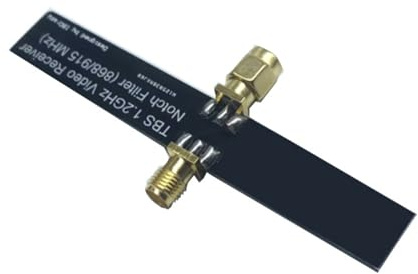 Plug & Play - Filtro de interferencia de filtro de ruido de 915 MHz para una integración sencilla con receptores de video populares para vuelo al aire libre