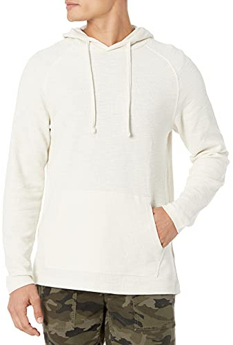 Amazon Essentials Felpa con Cappuccio Pullover Termica in Tessuto a Ringrossi a Maniche Lunghe Uomo