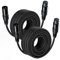 NUOSIYA XLR Kabel 15m 2Pack Symmetrisches Mikrofonkabel, XLR-Stecker auf Buchse, Verlängerungskabel für Studio-Recorder, Mikrofon, Mixer, Lautsprechersystem, Phantomspeisung