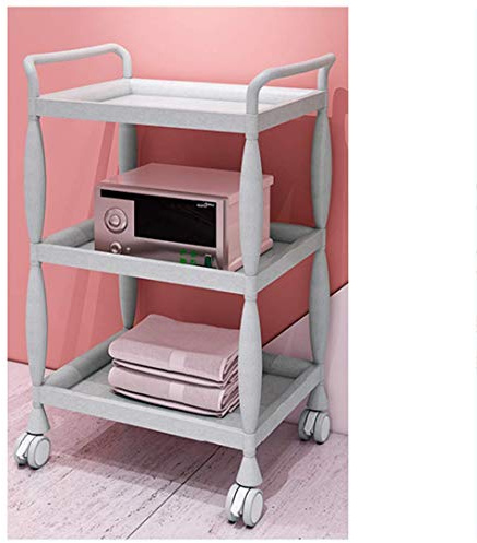GagalU Service Trolley,Kitchen Trolley,Shelf Island Trolley with Wheels,Beauty SPA Hairdresser Tool Holder with Wheels