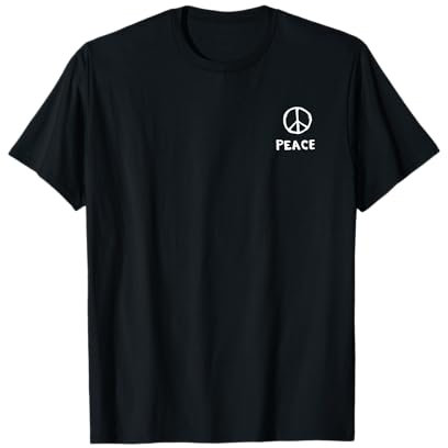 Peace Zeichen Frieden Symbol Weltfrieden Hoffnung dezent T-Shirt
