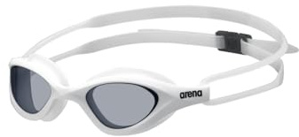 ARENA Lunettes de natation unisexes 365 pour nageurs de fitness, confortables, anti-buée, étanches, verres non miroirs, natation pour hommes et femmes, fumée/blanc/transparent
