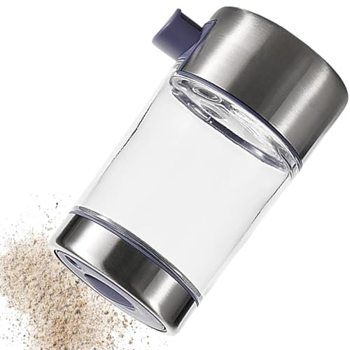 Saliera da cucina, saliera con coperchio, dispenser di sale, spargitore in polvere, dispenser di spezie, contenitore per spezie, utensili da cucina, saliera in vetro, saliera per zucchero, pepe, sale