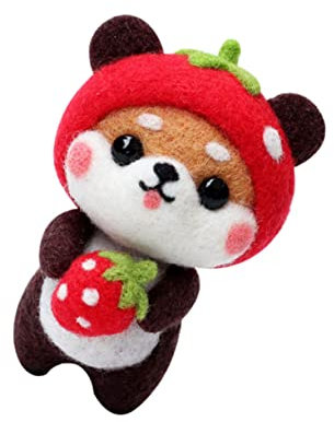 DIYEAH Bastelwerkzeug für kindertagsgeschenke kindertag für kindertag Tiere Nadelfilzset Wollfilzpuppe für Anfänger Plüschhund selber Machen Coffee