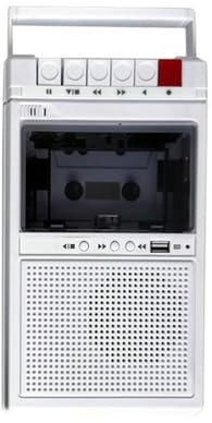 Steowsey Retro Cassette Recorder and Player Supports Internal and External Recording and USB Transcription