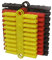 Merriway BH07204 (120 Pcs) Assorted Heavy Duty Wall Plugs - Pack of 40 Each Yellow, Red and Brown